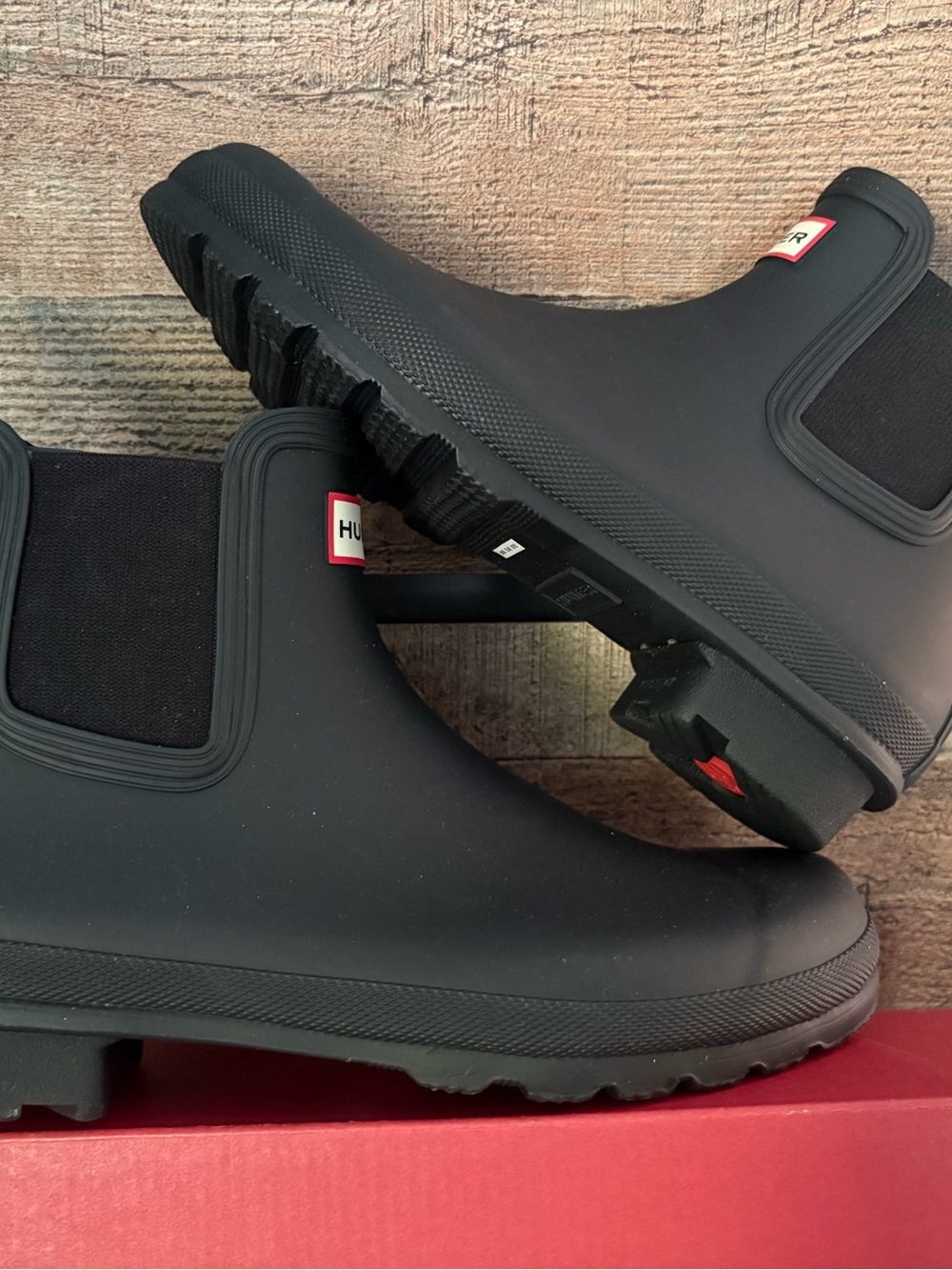 Hunter Men's Matte Black Chelsea Waterproof Boots